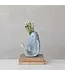 Stoneware Fish Shaped Vase