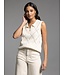 Aria Collared Sleeveless Knit Top