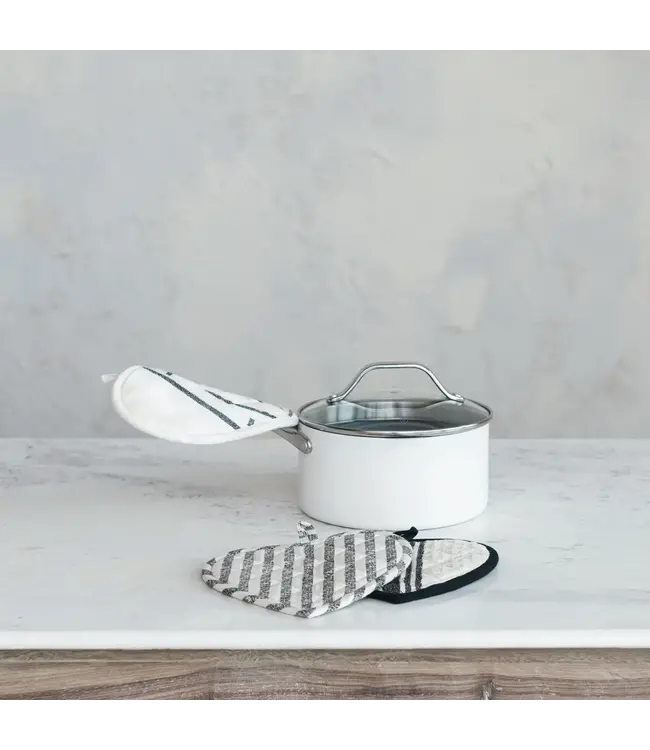 Cotton Quilted Heart Shaped Pot Holder