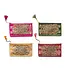 Cotton Voile Printed Zip Pouch With Interior Coating