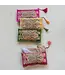Cotton Voile Printed Zip Pouch With Interior Coating
