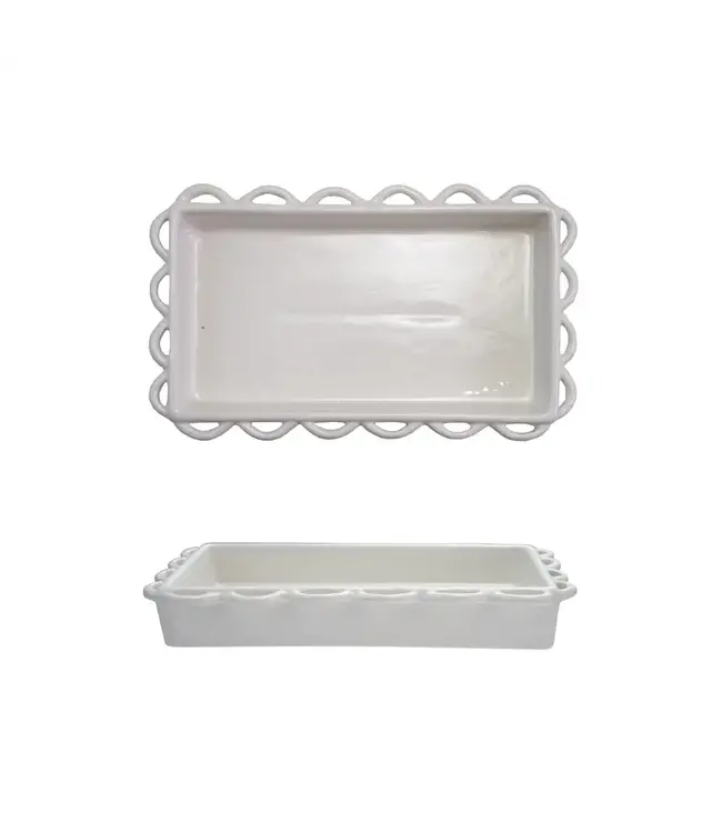 Decorative Scalloped Napkin Holder