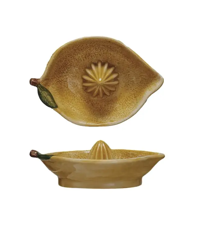 Stoneware Lemon Shaped Juicer