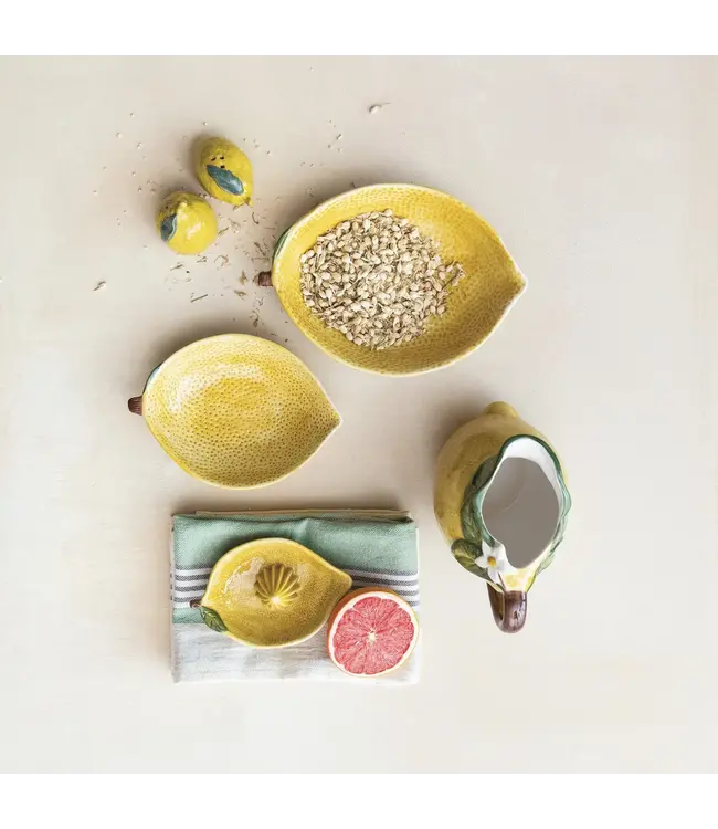 Stoneware Lemon Shaped Juicer