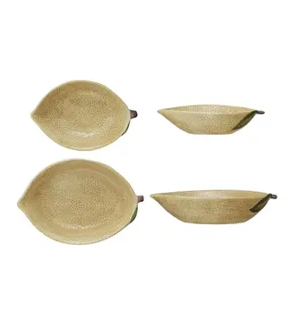 Stoneware Lemon Shaped Bowl