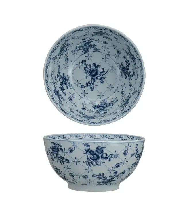 Ceramic Bowl with Floral Pattern
