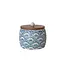 Stoneware Canister with Acacia Wood Lid