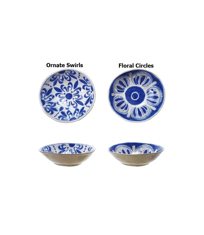Hand-Painted Stoneware Bowl