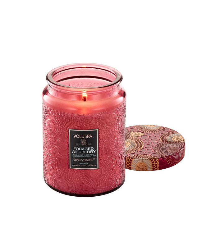 VOLUSPA Foraged Wildberry 18oz Large Jar Candle