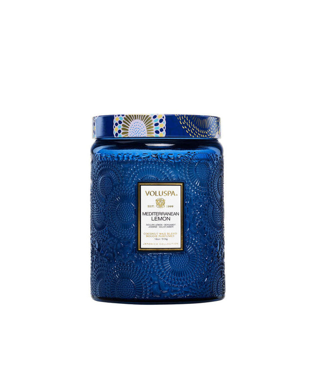 VOLUSPA Mediterranean Lemon 18oz  Large Jar Candle