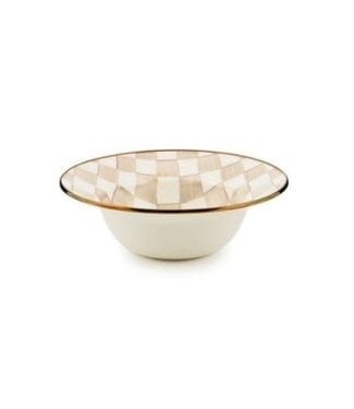 MACKENZIE CHILDS Mocha Check Serving Bowl