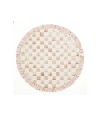 MACKENZIE CHILDS Mocha Check Round Placemat
