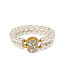 BRIGHTON Trust Your Journey Double Pearl Stretch Bracelet