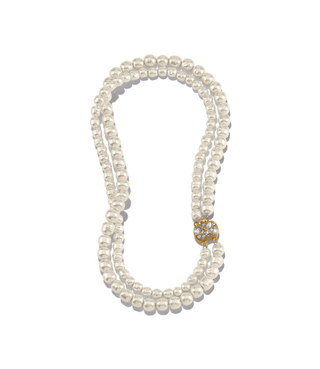 BRIGHTON Trust Your Journey Double Pearl Necklace