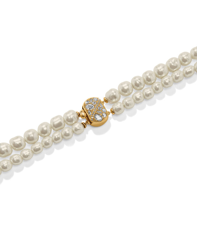 BRIGHTON Trust Your Journey Double Pearl Necklace