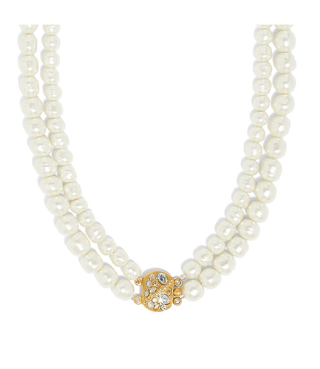 BRIGHTON Trust Your Journey Double Pearl Necklace
