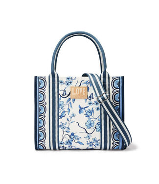 BRIGHTON Indigo Song Bird Canvas Carryall - Multi