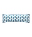 Blue Block Print Long Pillow