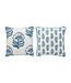 Blue Block Print Pillows