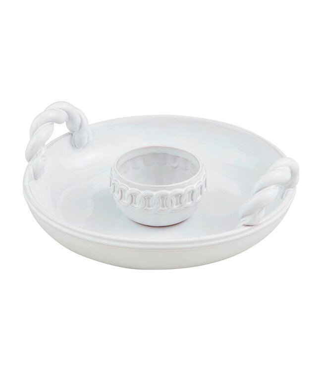 Twisted Handle Chip & Dip Set