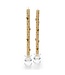 MACKENZIE CHILDS Bee Gold Dinner Candles - Sold as Set