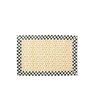 MACKENZIE CHILDS Courtly Check Natural Honeycomb 2' x 3' Jute Rug