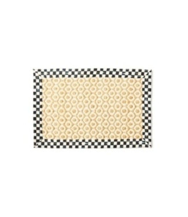 MACKENZIE CHILDS Courtly Check Natural Honeycomb 2' x 3' Jute Rug