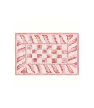 MACKENZIE CHILDS Rosy Check 2' x 3' Rug