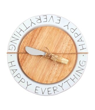 Happy Cheese Plate & Board Set