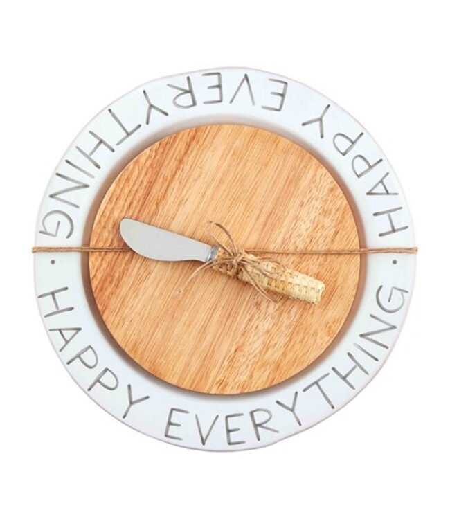Happy Cheese Plate & Board Set
