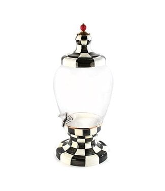 MACKENZIE CHILDS Courtly Check Enamel Beverage Hostess