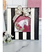THE ROUND TOP COLLECTION Black & White Striped Mini Gallery Display Board