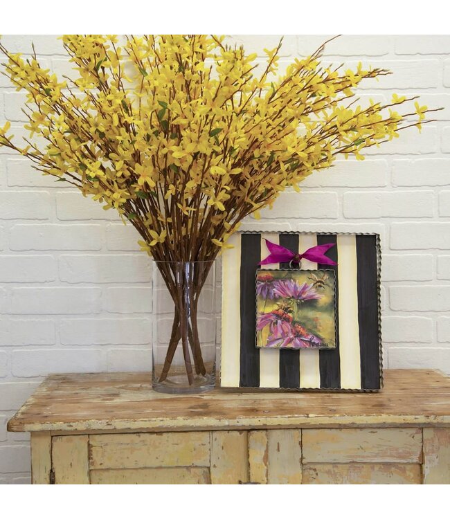 THE ROUND TOP COLLECTION Black & White Striped Mini Gallery Display Board