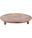 Tray Round Mango Wood Bur