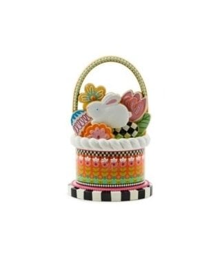 MACKENZIE CHILDS Calico Cookie Basket