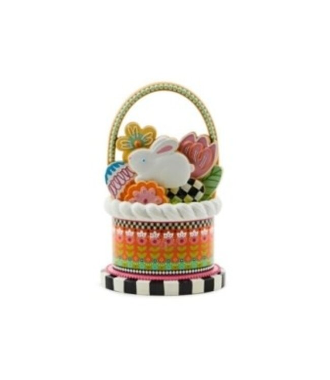 MACKENZIE CHILDS Calico Cookie Basket