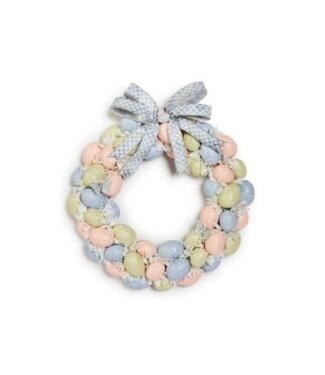 MACKENZIE CHILDS 16” Cameo Egg  Wreath