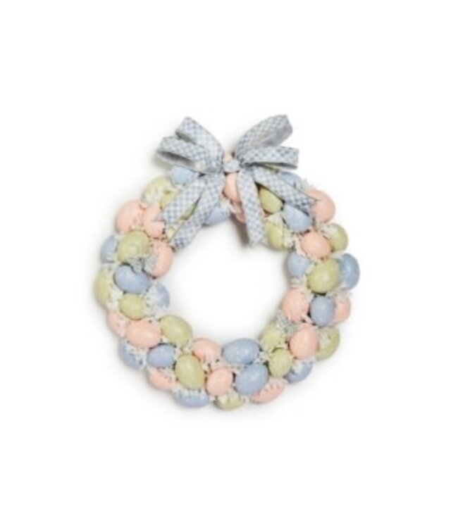 MACKENZIE CHILDS 16” Cameo Egg  Wreath