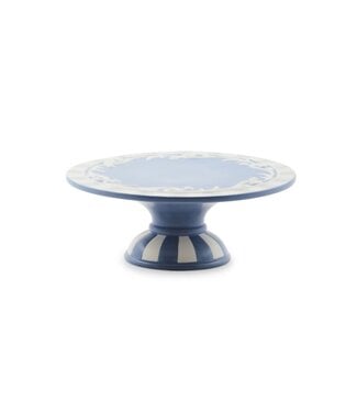 MACKENZIE CHILDS Cameo Small Pedestal Platter