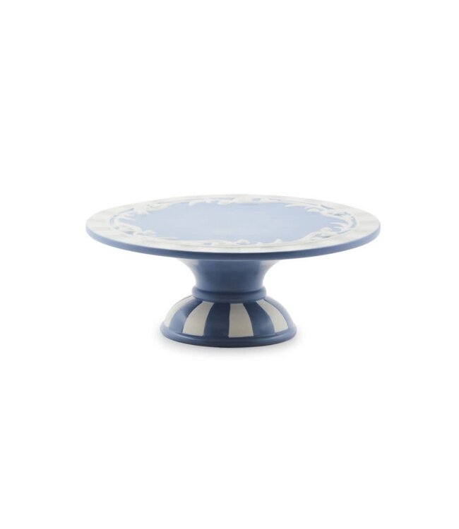 MACKENZIE CHILDS Cameo Small Pedestal Platter