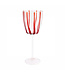 VIETRI Nuovo Stripe Red Wine Glass