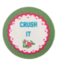 Embroidered Cheeky Chic Travel Compact Mirror