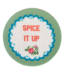 Embroidered Cheeky Chic Travel Compact Mirror