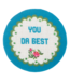 Embroidered Cheeky Chic Travel Compact Mirror