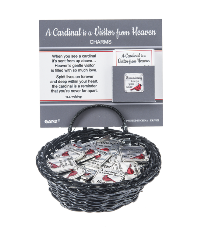 Cardinal is a Visitor from Heaven Charm