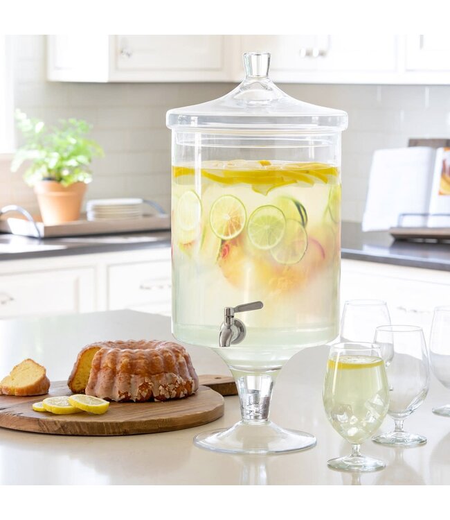 Sleek Crystal Beverage Dispenser