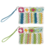 Crochet Striped Wristlet Pouches