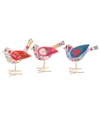 Botanical Bird Figurine
