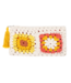 Crochet Rectangle Flower Pouch
