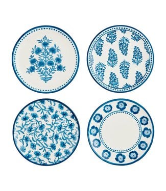 Block Print Salad Plates